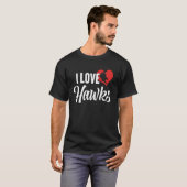 鳥を愛する人たちへの鷹の贈り物 Tシャツ (正面フル)