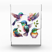 鳥を愛する人のための、美しくかわいいハミングバード フォトブロック (正面)