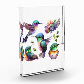 鳥を愛する人のための、美しくかわいいハミングバード フォトブロック (左)