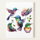 鳥を愛する人のための、美しくかわいいハミングバード プランナー手帳 (裏面)