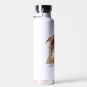 鳥を愛する女の子 – バードウォッチング ウォーターボトル (右面)