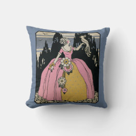 鳥を抱えるヴィンテージ クッション