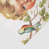 鳥を持つヴィンテージの最愛の子供 薄葉紙 (詳細)