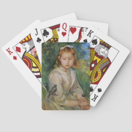 鳥を持つ少女(Berthe Morisot) トランプ