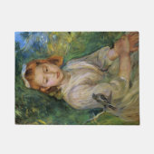 鳥を持つ少女(Berthe Morisot) ドアマット (正面)