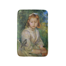 鳥を持つ少女(Berthe Morisot)