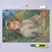 鳥を持つ少女(Berthe Morisot) 薄葉紙 (クラフト)