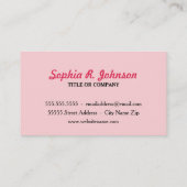 鳥を持つ通りの芸術の落書きの女の子 名刺 (裏面)