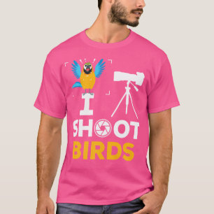 鳥を撮る男 - おもしろバードフォトグラファー 鳥の写真 Tシャツ