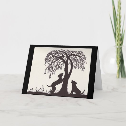 鳥を木に植える カード (正面)