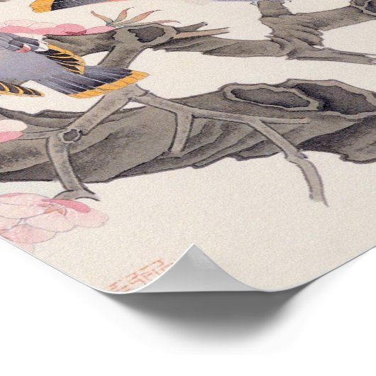 鳥を歌う春 ポスター (角)