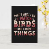 鳥を見て鳥を知る鳥を観察 カード (黄色い花)