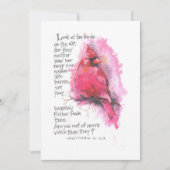 鳥を見る ノートカード (正面)