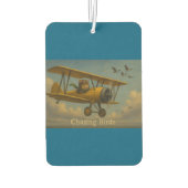 鳥を追いかける空気清浄剤 カーエアーフレッシュナー (裏面)