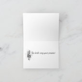 鳥を集めること サンキューカード (内部)