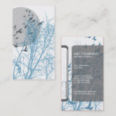 鳥をsilhouscreen: アポイントメントカード 予約カード (正面/裏面)