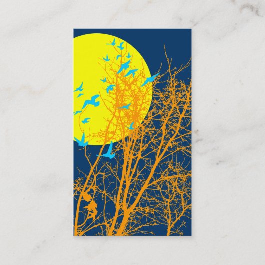 鳥をsilhouscreen 名刺 (正面)