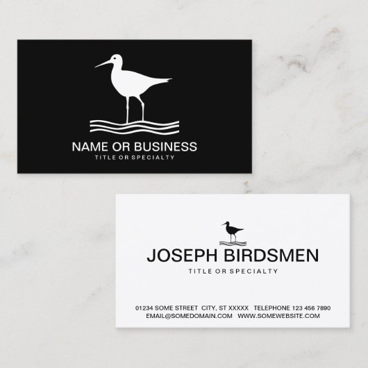 鳥アイコン 名刺 (正面/裏面)