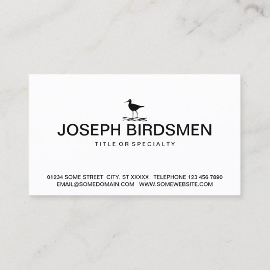 鳥アイコン 名刺 (裏面)