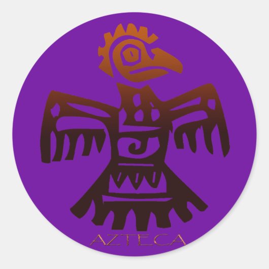 鳥アステカの霊 ラウンドシール (正面)