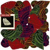 鳥アールデコ時計 ラージ壁時計