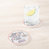 鳥インフルエンザの羽の単語の雲はコースターを飲みます コースター (側面)