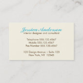 鳥エレガントかご 名刺 (裏面)