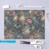 鳥エレガントと提灯 薄葉紙 (クラフト)