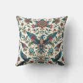 鳥エレガントと花模様装飾用クッション クッション (裏面)