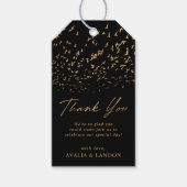 鳥エレガントの羽が結婚ありがとう ギフトタグ (正面)