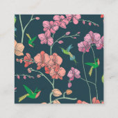 鳥エレガント植物広場名刺 スクエア名刺 (裏面)