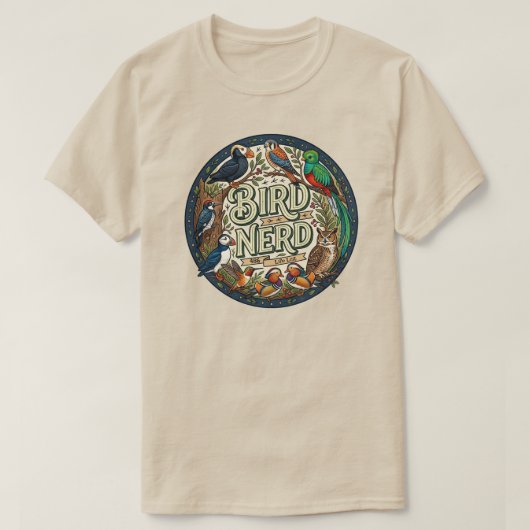 鳥オタク ライフリスト Tシャツ (デザイン正面)