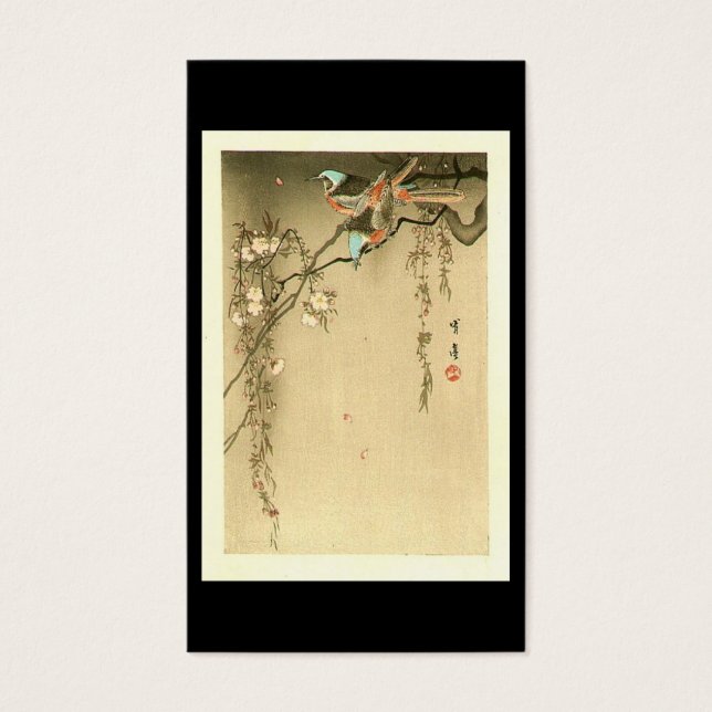 鳥オンさくらんぼツリーby渡邉清亭1851年～1918年 (正面)