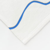 鳥オンさくらんぼフラズブループリント フリースブランケット (角)