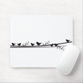 鳥オンつる植物 マウスパッド (マウス)