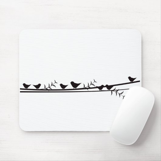 鳥オンつる植物 マウスパッド (マウス)