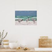 鳥オンビーチ ポスター (キッチン)