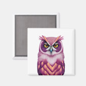 鳥カラフルのアートワーク マグネット (正面/裏面)