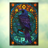 鳥カラフルのステンドガフェイクラス ウィンドウサイン (シート3)