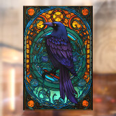 鳥カラフルのステンドガフェイクラス ウィンドウサイン (シート2)