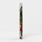 鳥カラフルのステンドグラスのアートワーク Case-Mate iPhoneケース (裏面/右)
