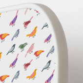 鳥カラフルのピクレパーソナライズされたボール ピックルボールラケット (左詳細)