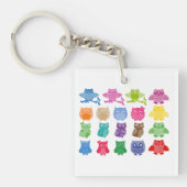 鳥カラフルの鳴き声 キーホルダー (正面)