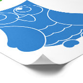 鳥カラフルの鳴き声 ポスター (角)