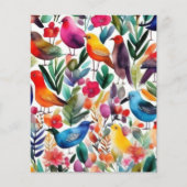 鳥カラフルや花 (正面)