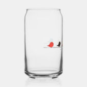 鳥カラフルガラスのタンブラー ガラス缶 (右)