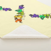 鳥カラフルベビーシェルパブランケット シェルパブランケット (3/4)