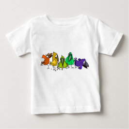 鳥カラフルベビーTシャツ ベビーTシャツ