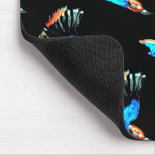 鳥カラフル型金魚類 マウスパッド (コーナー)