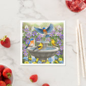 鳥カラフル浴花園 スタンダードカクテルナプキン (インサイチュ)